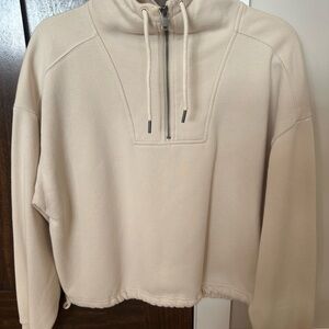 DSG Women's Cream 1/4 zip Sweater